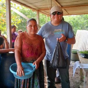 The families in Salaguna continue to receive seedlings from Sowing Opportunities