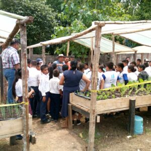 The Students in Fray School Listen to the Agricultural Engineer