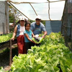 The very unusual greenhouse of student Mileidy Yuliz Caal Chub